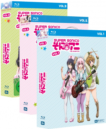 Super Sonico - Gesamtausgabe - Bundle - Vol.1-3 - [Blu-ray] Limited Edition - PREOWNED