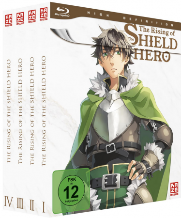 The Rising of the Shield Hero - Staffel 1 - Bundle - Vol.1-4 - [Blu-ray]  inkl. Schuber