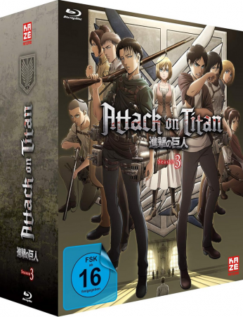 Attack on Titan - Staffel 3 - Vol 1 - [Blu-ray]  inkl Schuber