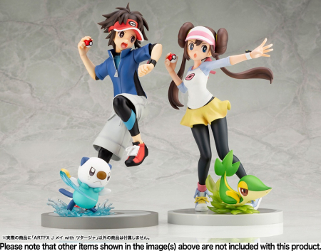 Pokemon Rosa with Snivy ARTFX J Statue (Reissue) (Kotobukiya)