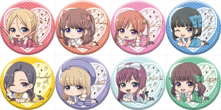 TV Anime If My Favorite Pop Idol Made It to the Budokan, I Would Die: Gororin Can Badge Collection 1Box 8pcs