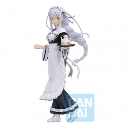 Re:Zero Ichibansho PVC Statue Emilia (Rejoice That There Are Lady On Each Arm) (Bandai)