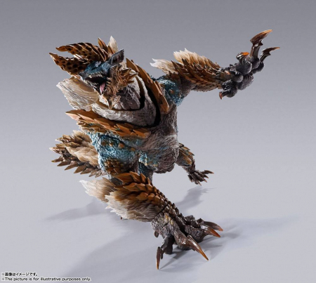 Monster Hunter World Iceborne S.H. MonsterArts Zinogre (Bandai)