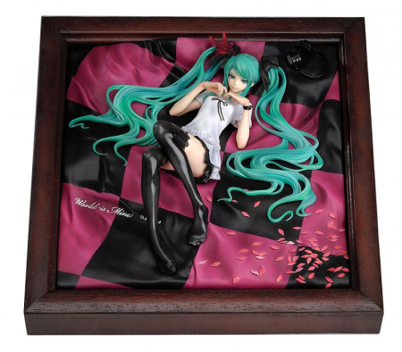 Character Vocal Series PVC Statue 1/8 Miku Hatsune World is Mine Brown Frame (Good Smile Company)