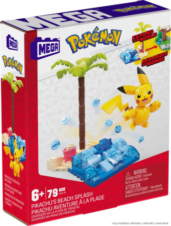 Pokémon Mega Construx Bauset Pikachu's Beach Splash (Mattel)