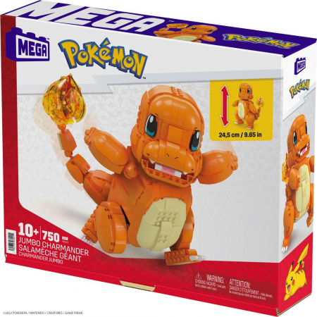 Pokémon Mega Construx Bauset Jumbo Glumanda (Mattel)