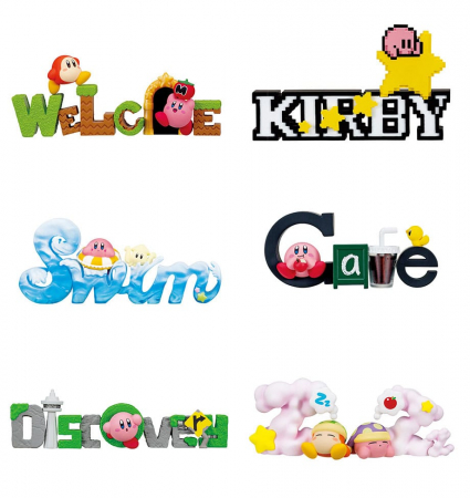 Kirby Minifiguren 6 cm Kirby & Words Display (Re-Ment)