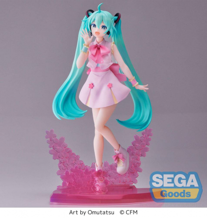 Hatsune Miku Luminasta PVC Statue Sakura Miku Omutatsu Ver. (Sega)