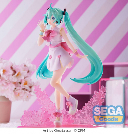 Hatsune Miku Luminasta PVC Statue Sakura Miku Omutatsu Ver. (Sega)