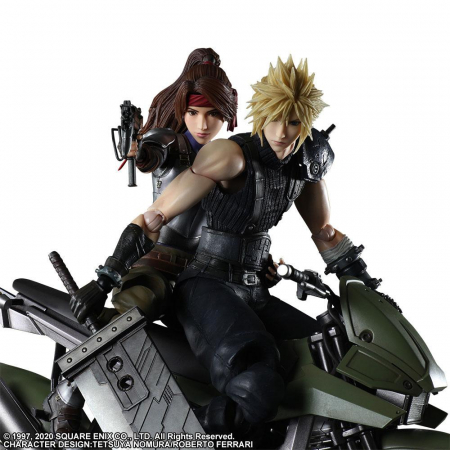 Final Fantasy VII Remake Play Arts Kai & Vehicle Jessie, Cloud & Bike (Square Enix)