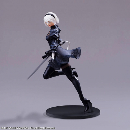 NieR:Automata FORM-ISM PVC Statue YoRHa Android 2B (YoRHa No.2 Type B) No Goggles Ver. (Square-Enix)