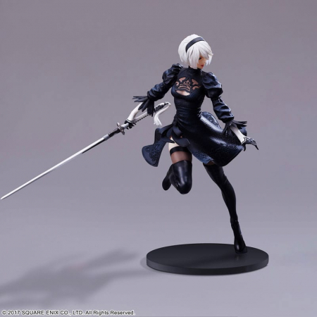 NieR:Automata FORM-ISM PVC Statue YoRHa Android 2B (YoRHa No.2 Type B) No Goggles Ver. (Square-Enix)