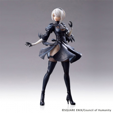 NieR:Automata PVC Statue 2B (YoRHa No.2 Type B) Ver. 1.1a No Goggles Ver. (Square-Enix)