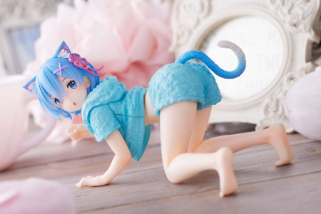 Re:Zero - Starting Life in Another World PVC Statue Rem Cat Roomwear Version (Taito Prize)