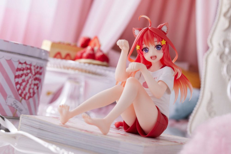 The Quintessential Quintuplets 2 PVC Statue Desktop Itsuki Nakano Newley Written Cat Roomwear Ver. (Taito Prize)