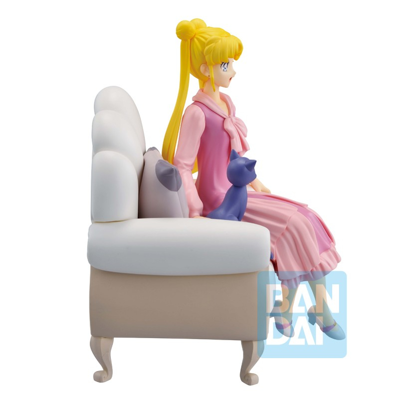 SAILOR MOON - ICHIBANSHO FIGURE - USAGI ＆ LUNA - ANTIQUE STYLE (Bandai)