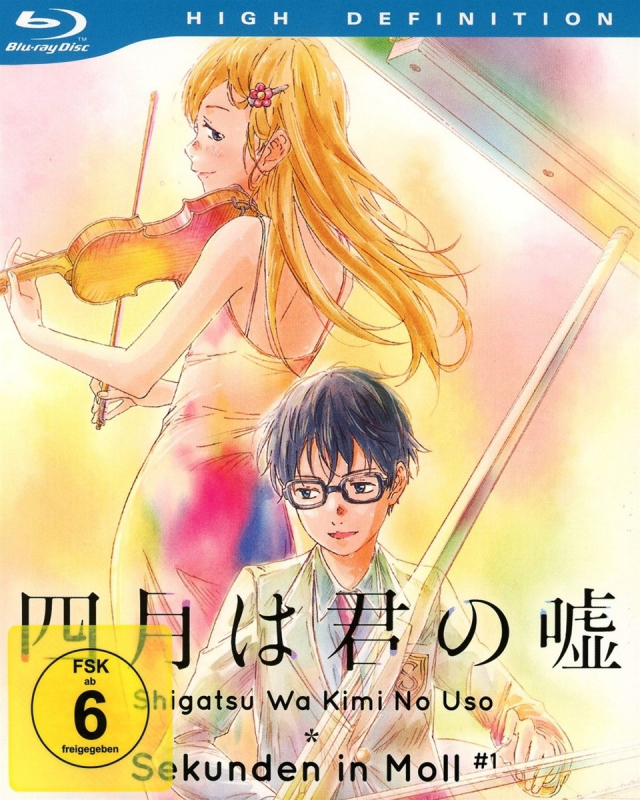 Shigatsu Wa Kimi No Uso - Sekunden in Moll Vol. 1 Ep. 1-6 (inkl. Soundtrack) (inkl. Notenblätter) [Blu-ray] - NEU