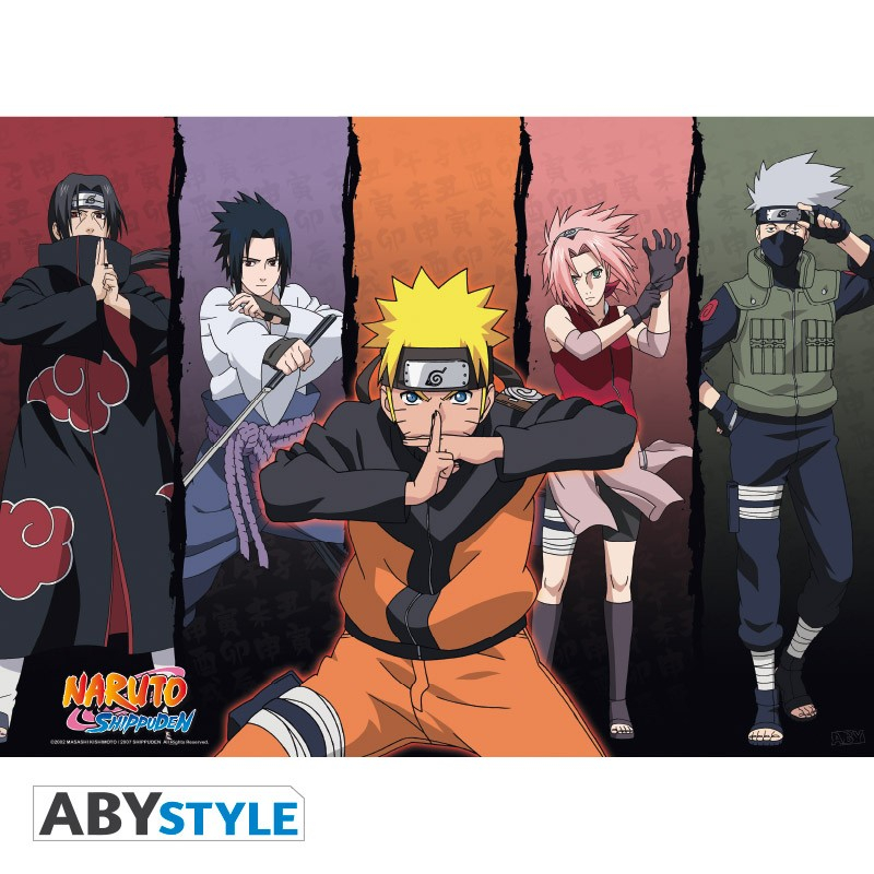 NARUTO SHIPPUDEN - Set 2 Chibi Posters - Groups (52x38) (ABYstyle)