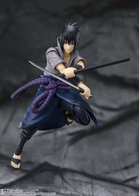 Naruto Shippuden S.H. Figuarts Actionfigur Sasuke Uchiha -He who bears all Hatred- (Bandai)