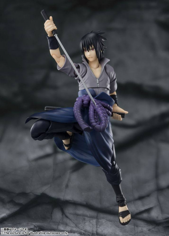 Naruto Shippuden S.H. Figuarts Actionfigur Sasuke Uchiha -He who bears all Hatred- (Bandai)