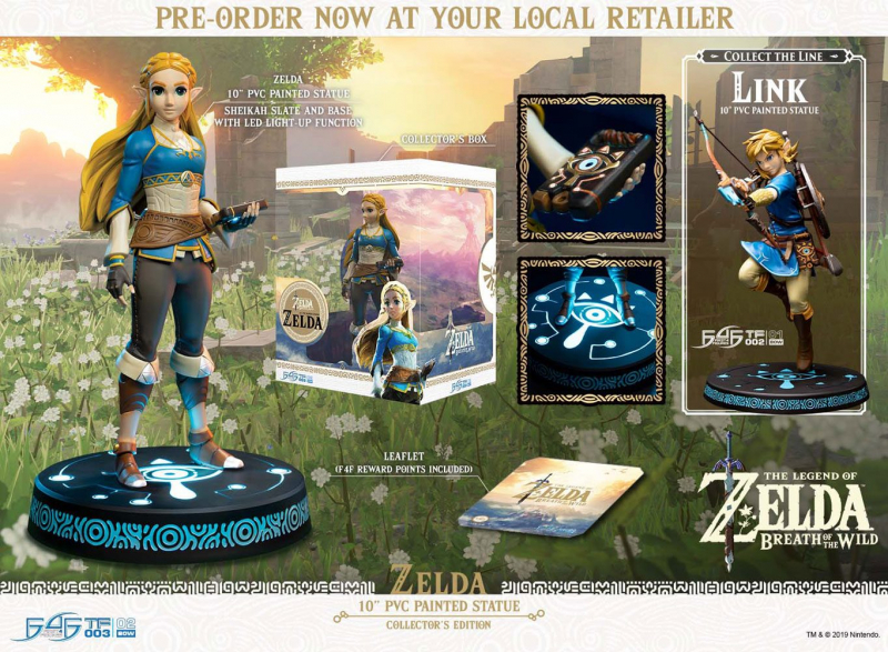 The Legend of Zelda Breath of the Wild PVC Statue Zelda Collector's Edition (First 4 Figures)