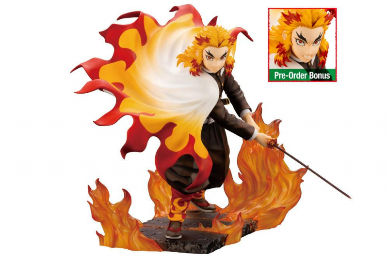 Demon Slayer: Kimetsu no Yaiba ARTFXJ Statue 1/8 Kyojuro Rengoku Bonus Edition (Kotobukiya)