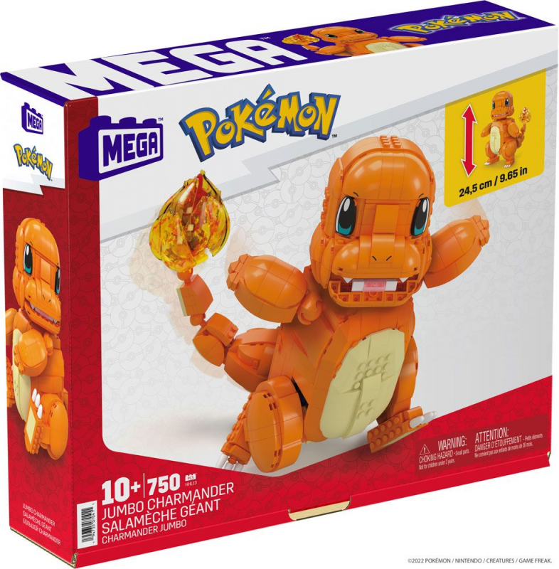 Pokémon Mega Construx Bauset Jumbo Glumanda (Mattel)