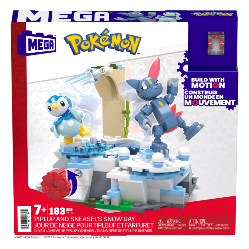 Pokémon Mega Construx Bauset Plinfas und Sniebels Schneetag (Mattel)