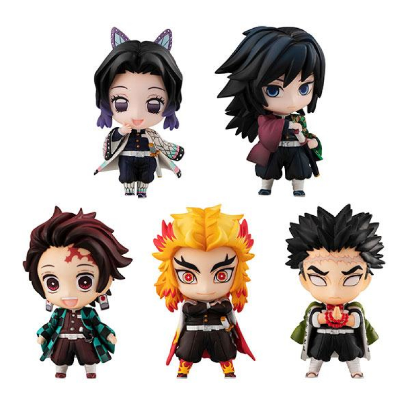 Demon Slayer: Kimetsu no Yaiba Sammelfiguren 5er-Pack Tanjiro & The Hashira Mascot Set A (MegaHouse)