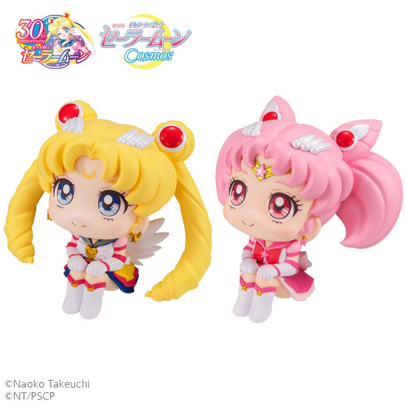 Sailor Moon Cosmos The Movie Look Look Up PVC Statuen Eternal Sailor Moon & Eternal Sailor Chibi Moon LTD Ver. (Megahouse)