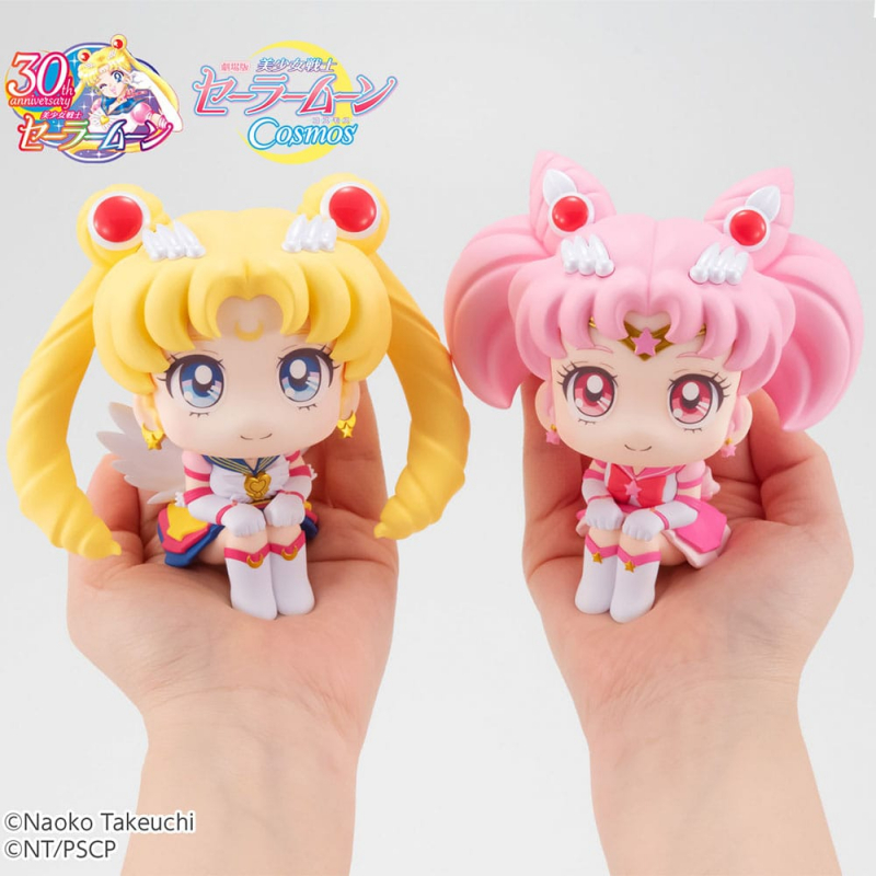 Sailor Moon Cosmos The Movie Look Look Up PVC Statuen Eternal Sailor Moon & Eternal Sailor Chibi Moon LTD Ver. (Megahouse)