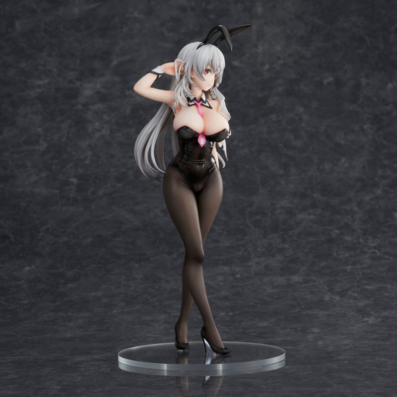 Haori Io Illustration PVC Statue White-haired Bunny (Sentinel)