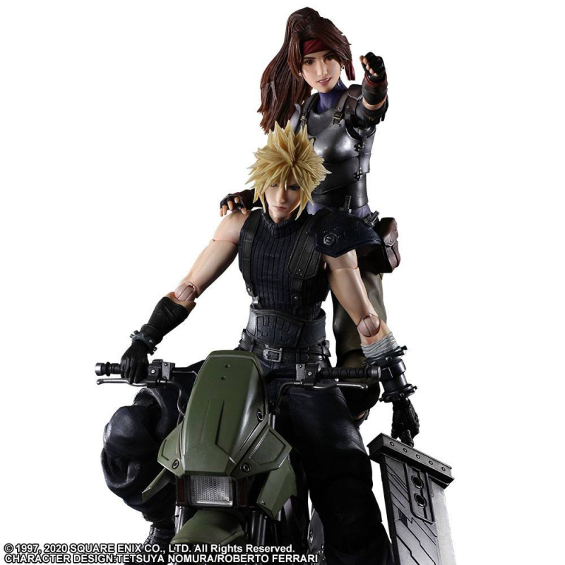 Final Fantasy VII Remake Play Arts Kai & Vehicle Jessie, Cloud & Bike (Square Enix)