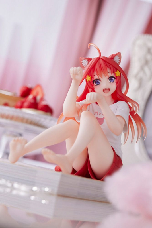 The Quintessential Quintuplets 2 PVC Statue Desktop Itsuki Nakano Newley Written Cat Roomwear Ver. (Taito Prize)