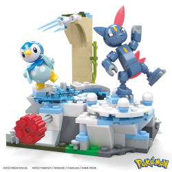 Pokémon Mega Construx Bauset Plinfas und Sniebels Schneetag (Mattel)